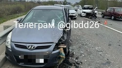 Выезд на встречку под Михайловском закончился реанимацией для водителя из КБР