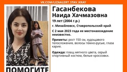 Девушку-подростка с тёмно-русыми волосами разыскивают на Ставрополье 
