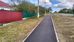 Тротуар отремонтировали в ставропольском селе благодаря губернаторской программе