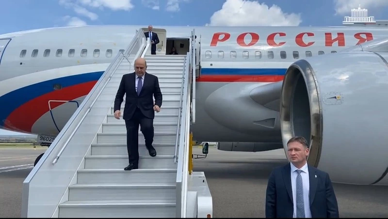 На Ставрополье для участия в КИФ-2026 прибыл Михаил Мишустин