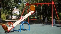 Детский игровой комплекс обустроили в селе Пелагиада